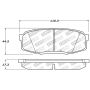 StopTech 13-18 Toyota Land Cruiser Performance Rear Brake Pads
