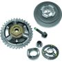 TwinPower 496035 Twin Power 07-17 FLH FLT FXST FLST Compensator Sprocket Kit S.E. Style Requires 09 Up Style Rotor