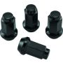 QuadBoss 608933 Lug Nuts 3/8in 24 - 14mm-Od - Black - Box of 4