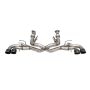CORSA Performance 21105BLK Corsa 2020-2024 Corvette C8 3in Valved Cat-Back 4.5in Blk Quad Tips - Fits Factory NPP Exhaust