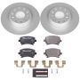 PowerStop ESK2261 Genuine Geomet Coated Rotors, ECE-R90 Brake Pads + Hardware Kit
