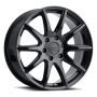 Raceline 159B Spike 18x8in / 6x135 BP / 35mm Offset / 87.1mm Bore - Gloss Black Wheel