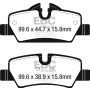 EBC UD1800 14+ Mini Hardtop 1.5 Turbo Cooper Ultimax2 Rear Brake Pads
