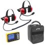 Rugged Radios H80-FAN H80 Track Talk Headset w/ NITRO BEE XTREME UHF Race Receiver and Carry Bag