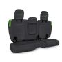 PRP Seats B044-06 PRP Jeep Wrangler JL Rear Bench CoversU - 4 door with Armrest - Black/Green