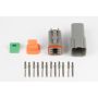 Haltech HT-031115 Matching Set of Deutsch DT-6 Connectors 13 Amp Plug & Pins