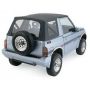 Rampage 1988-1994 Geo Tracker Soft Top OEM Replacement - Black Denim