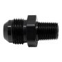 DeatschWerks 8AN Male Flare to 1/4in Male NPT Adapter - Anodized Matte Black