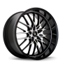 Konig Lace 17x8 5x112 ET45 Black/Machine Spoke
