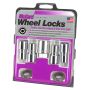 McGard 22140 Wheel Lock Nut Set - 4pk. (Long Shank Seat) 1/2-20 / 13/16 Hex / 1.75in. Length - Chrome