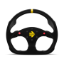 MOD 30 Steering Wheel Black Suede w/Buttons