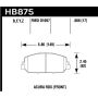 Hawk 2013 - 2018 Acura RDX DTC-60 Race Front Brake Pads