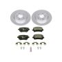 PowerStop ESK4624 Genuine Geomet Coated Rotors, ECE-R90 Brake Pads + Hardware Kit