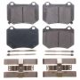 PowerStop 17-2118 PowerStop - Z17 Low-Dust Ceramic Brake Pads with Hardware
