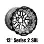 Belak Wheels 13094100S25BS-NBL Belak 13x9 / 5in BS / 4x100 BP / High Pad / Series 2 Wheel - Non-Beadlock