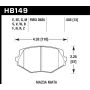 Hawk 94-05 Mazda Miata 1.8L Base Front ER-1 Brake Pads