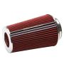 EDELBROCK EDE43691 Pro-Flo Air Filter Cone 10.5 Tall Red/Chrome