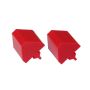 Prothane 19-1326 Universal Bump Stop Pull Through Style - Red