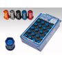 Rays Dura-Nut L42 Straight Type 14x1.50 Lug Nut Set 16 Lug 4 Lock Set - Blue