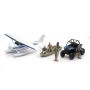 New Ray Toys SS-05716 Xtreme Adventure with Polaris RZR and Float Plane Set