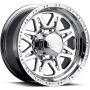 Raceline 888 Renegade 17x9in / 8x170 BP / -12mm Offset / 130.81mm Bore - Polished Wheel