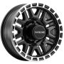 Raceline 953BM Krank 15x6in / 6x139.7 BP / 0mm Offset / 4.25mm Bore - Black & Machined Wheel