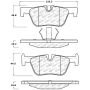 Stoptech 309.16130 Performance Brake Pads