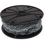 Forney 70421 Double Loop Chain, 3 mm by 100 Feet - Durable and Versatile All-Purpose Chain for Home and Industrial Use