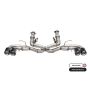 CORSA Performance 21104CF Corsa 2020-2024 Chevrolet Corvette C8 RWD 3in Track Cat-Back Delete Exhaust w/4.5in CF PolishedTips