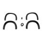 AVS 2008+ Dodge Challenger Smooth Front and Rear Fender Flares - Black (4 Pc)