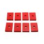 Energy Suspension Pad 2-7/16in L X 1-5/8in W X 15/32in Id X 1/2in H - Red