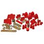 Energy Suspension 66-77 Ford Bronco 4WD (w/ 2 Deg C-Bushings) Red Hyper-Flex Master Bushing Set