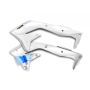 Cycra 1CYC-1867-42 16-18 Kawasaki KX450F Powerflow Radiator Shrouds - White