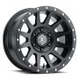 ICON 2018905560SB Compression 18x9 5x150 25mm Offset 6in BS Satin Black Wheel