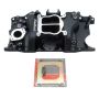 EDELBROCK EDE21763 SBM Performer Manifold - 318/360 - Black