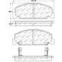 Stoptech 305.02730 Street Select Brake Pads - Front