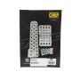 OMP RACING, INC. OMPOA0-1020-003 3 Pedal Set Sandblasted Aluminum w/ Long Gas Ped