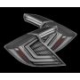 AlphaRex 676020 16-21 Honda Civic Hatchback / Type-R FK8 Nova-Series LED Tail Lights (Pair) - Black