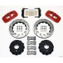 Wilwood 140-9407-DR AERO4 RearTruck Kit 14.25in Drill Red 1999-2010 GM 1500-SUV 1 Piston OE Caliper