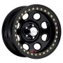 Raceline RT81 Rock 8 16x8in / 8x165.1 BP / -19mm Offset / 130.81mm Bore - Gloss Black Beadlock Wheel