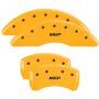 MGP 4 Caliper Covers Engraved Front & Rear MGP Yellow Finish Black Char 2019 Volkswagen Atlas