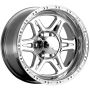 Raceline 886 Renegade 16x8in / 6x139.7 BP / 0mm Offset / 107.95mm Bore - Polished Wheel