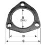AP Exhaust 8034 Exhaust Flange