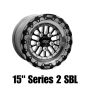 Belak Wheels 15085114S25BS-SBL Belak 15x8 / 5in BS / 5x114.3 BP / High Pad / Series 2 Wheel - Single Beadlock