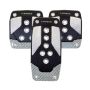 NRG Aluminum Sport Pedal M/T - Black w/Silver Carbon