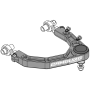 Camburg CAM-310189-GRY Toyota Tundra 2WD/4WD 22-23 KINETIK V2 Performance Billet Uniball Upper Arms