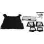 Rampage 68335 1997-2006 Jeep Wrangler(TJ) Complete Top - Black Diamond
