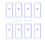 King Engine Bearings CR4120XP0.25 King Mitsubishi 4G63/4G64 7 Bolt 2nd Gen DSM and EVO I-IX (Size 0.25mm) Performance Rod Bearing Set