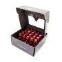 NRG LN-LS710RD-21 700 Series M12 X 1.25 Steel Lug Nut w/Dust Cap Cover Set 21 Pc w/Locks & Lock Socket - Red
