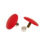 Prothane 19-1319 Universal Bump Stop 3/8X2 Ultra Thin Button - Red